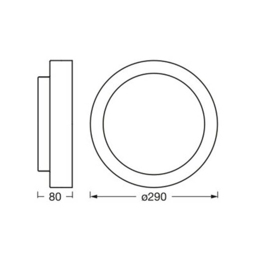 Osram - Lampa sufitowa ORBIS MADRID 2xE27/10W/230V śr. 29 cm biała