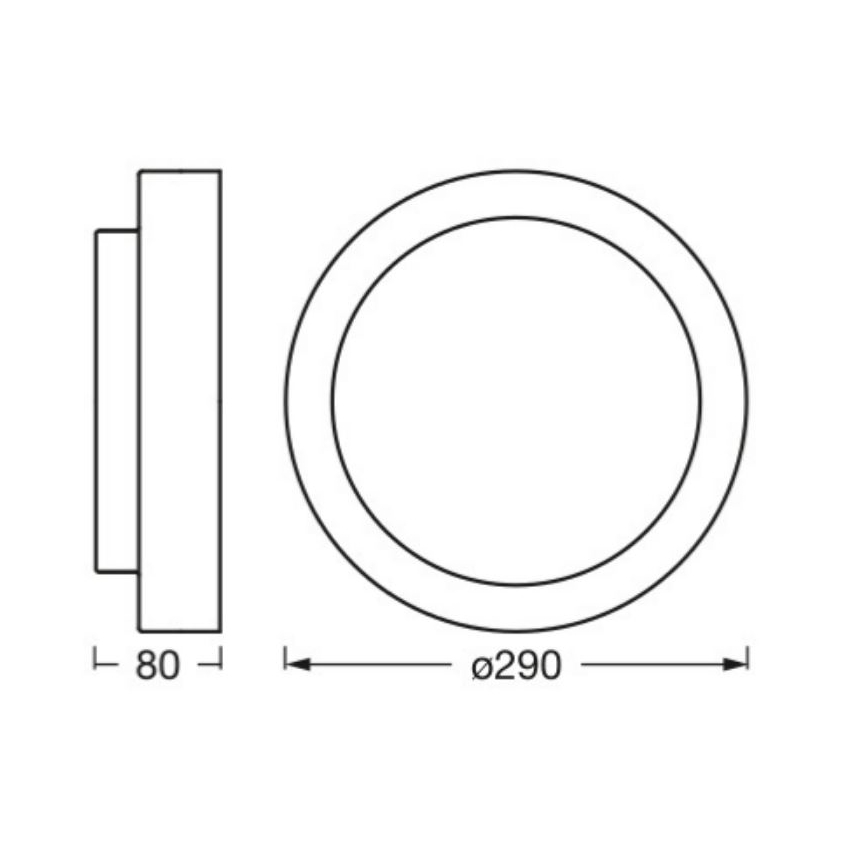 Osram - Lampa sufitowa ORBIS MADRID 2xE27/10W/230V Ø 29 cm wykończenie w dekorze drewna