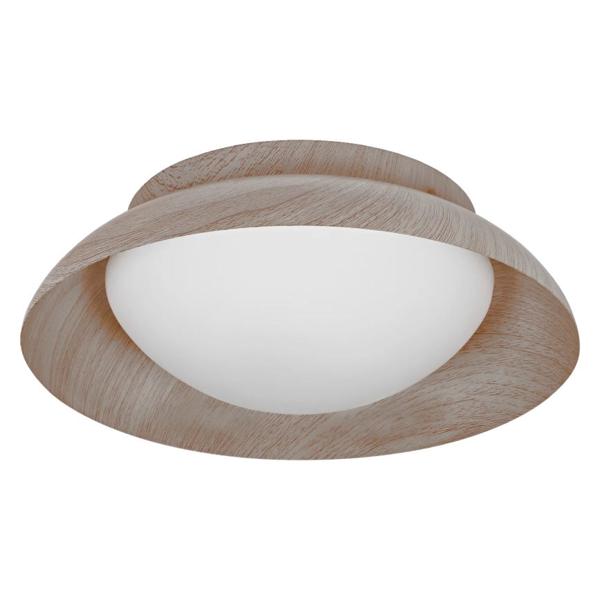 Osram - Lampa sufitowa ORBIS MILAN 2xE27/10W/230V średnica 30,5 cm wykończenie w dekorze drewna
