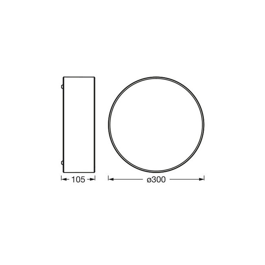 Osram - Lampa sufitowa ORBIS PARIS 1xE27/25W/230V śr. 30 cm brązowa