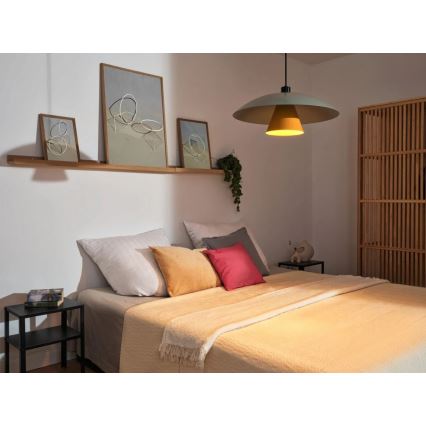 Osram - Lampa wisząca na lince DECOR FLYING MUSHROOM 1xE27/25W/230V, średnica 50 cm, zielona