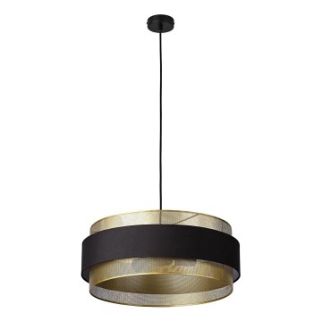 Osram - Lampa wisząca na lince DECOR HORNET 3xE27/10W/230V, średnica 50 cm, czarna/złota
