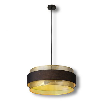 Osram - Lampa wisząca na lince DECOR HORNET 3xE27/10W/230V, średnica 50 cm, czarna/złota
