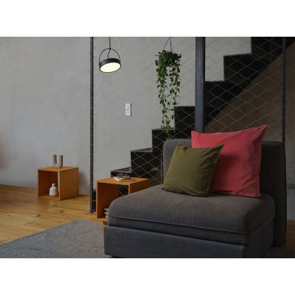 Osram - Lampa wisząca na lince DECOR PUCK LED/12W/230V CRI 90 czarna