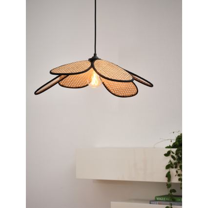Osram - Lampa wisząca na lince DECOR RATTAN 1xE27/15W/230V Ø 58 cm beżowa/czarna