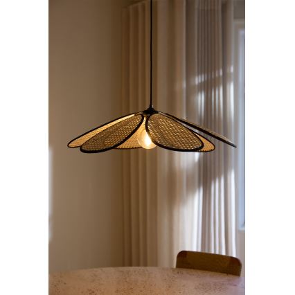 Osram - Lampa wisząca na lince DECOR RATTAN 1xE27/15W/230V Ø 58 cm beżowa/czarna