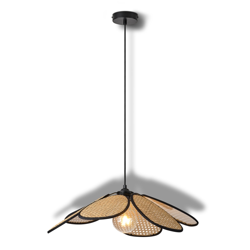 Osram - Lampa wisząca na lince DECOR RATTAN 1xE27/15W/230V Ø 58 cm beżowa/czarna