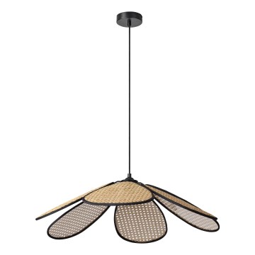 Osram - Lampa wisząca na lince DECOR RATTAN 1xE27/15W/230V Ø 69 cm beżowy/czarny
