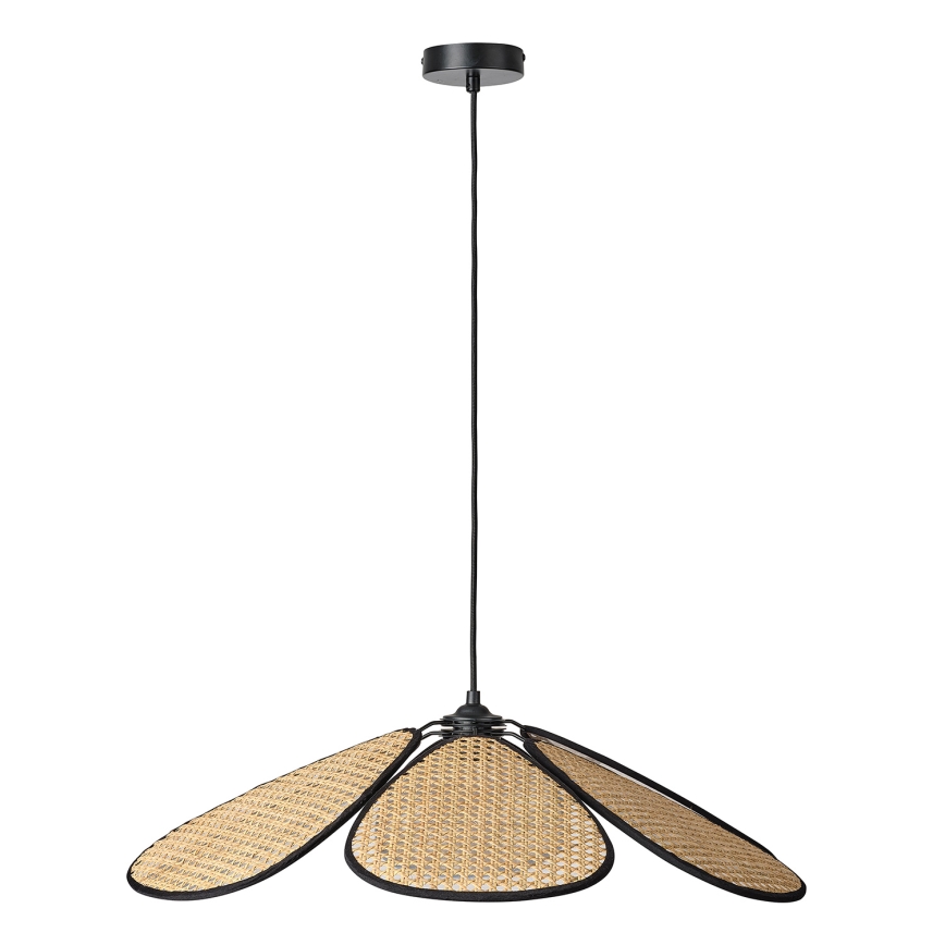 Osram - Lampa wisząca na lince DECOR RATTAN 1xE27/15W/230V Ø 69 cm beżowy/czarny