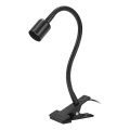 Osram - Lampa z klipsem CLIP TUBE FLEX 1xGU10/5W/230V czarna