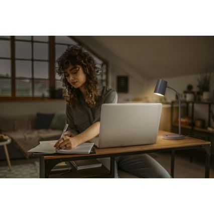 Osram - Lampka biurkowa DESK LINE 1xGU10/9W/230V szara