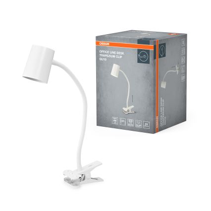 Osram - Lampka biurkowa z klipsem DESK LINE 1xGU10/9W/230V biała