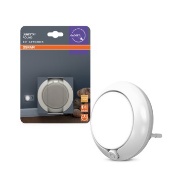 Osram - Lampka nocna LED z czujnikiem LUNETTA LED/0,3W/230V 3000K
