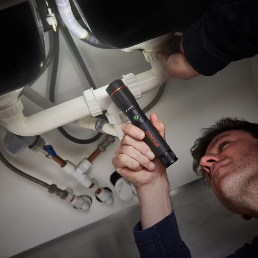 Osram - Ładowalna latarka LED z regulacją jasności LEDINSPECT PRO TORCH 1200 LED/13W/3,6V 4000 mAh IP44