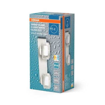 Osram - Oprawa ścienna LED do łazienki ORBIS FLAME 2xLED/5,5W/230V IP44 biała