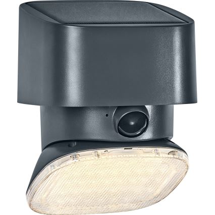 Osram - LED solarny kinkiet z czujnikiem ENDURA STYLE LED/10,3W/4,2V 2000 mAh IP54 antracyt