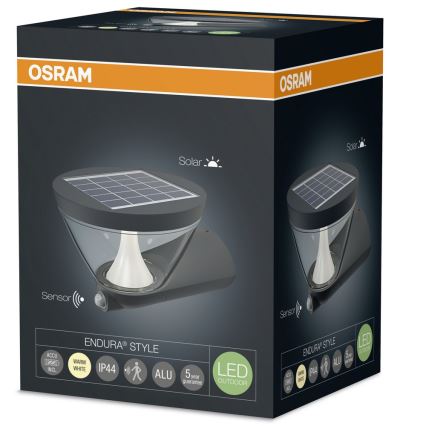 Osram - LED Kinkiet solarny ENDURA LED/5W/ IP44 czarny