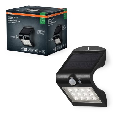 Osram - LED Kinkiet solarny z czujnikiem ruchu i zmierzchu BUTTERFLY LED/1,5W/3,7V 1200 mAh IP65