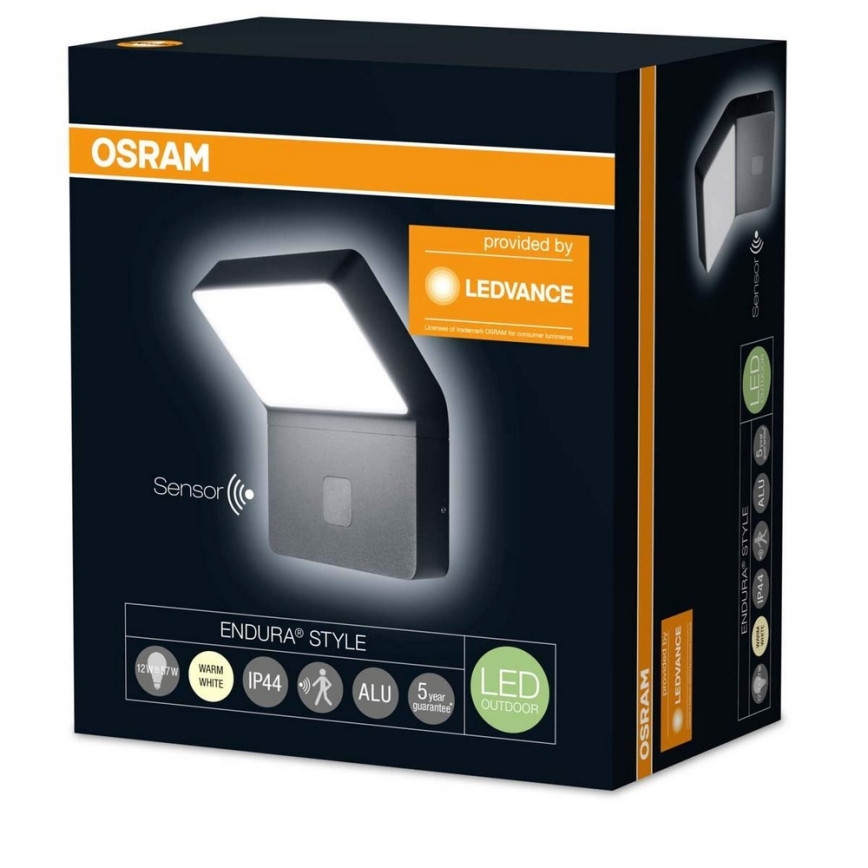 Osram - LED Kinkiet zewnętrzny z czujnikiem ENDURA 1xLED/12W/230V IP44