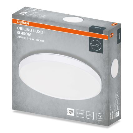 Osram - LED lampa sufitowa CEILING LUXO LED/36W/230V śr. 49 cm biała