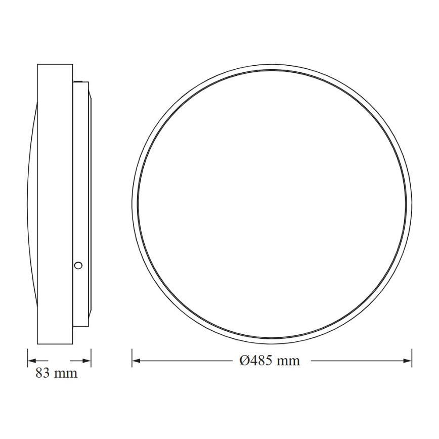 Osram - LED lampa sufitowa CEILING LUXO LED/36W/230V śr. 49 cm biała