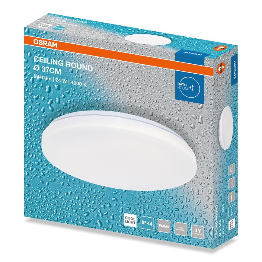 Osram - LED plafon łazienkowy CEILING ROUND LED/24W/230V 4000K Ø 37 cm IP44 biały