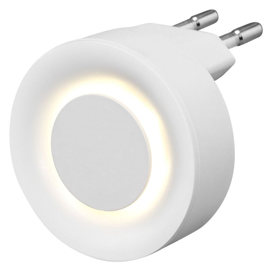 Osram - Lampka nocna LED z czujnikiem ruchu i zmierzchu LUNETTA LED/0,31W/230V biała