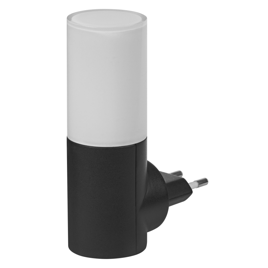 Osram - LED lampka nocna z czujnikiem zmierzchowym LUNETTA LED/0,2W/230V czarna