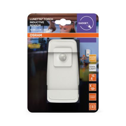 Osram - LED lampka orientacyjna do gniazdka z czujnikiem LUNETTA LED/2W/230V