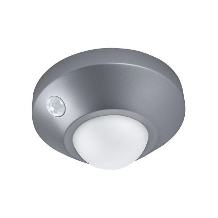 Osram - LED lampka orientacyjna z czujnikiem NIGHTLUX LED/2W/3xAA srebrna