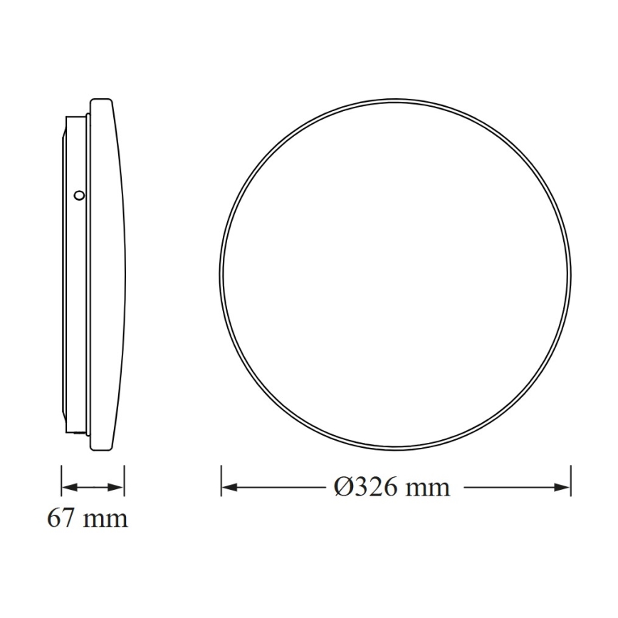 Osram - Oprawa sufitowa LED do łazienki CEILING ROUND LED/18W/230V 6500K śr. 33 cm IP44 biała