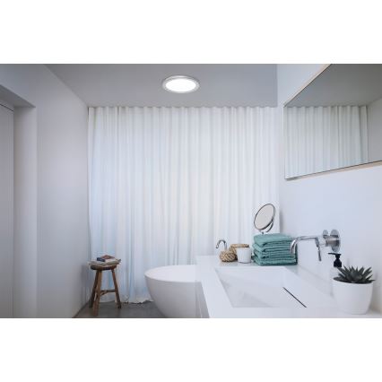 Osram - plafon LED do łazienki ORBIS DISC LED/22W/230V 3000/4000K średnica 30 cm IP44 matowy chrom