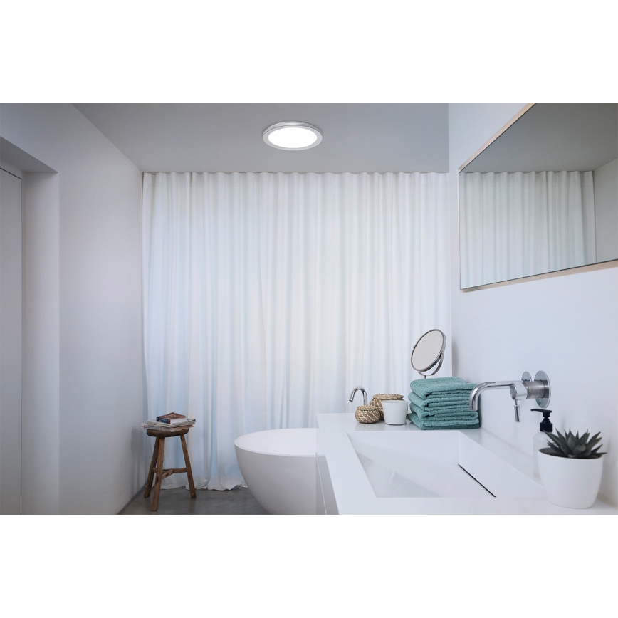 Osram - plafon LED do łazienki ORBIS DISC LED/22W/230V 3000/4000K średnica 30 cm IP44 matowy chrom