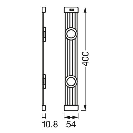 Osram - ściemnialna oprawa podszafkowa LED z czujnikiem ruchu LINEAR MAGNET LED/7W/230V 4000K 40 cm biała