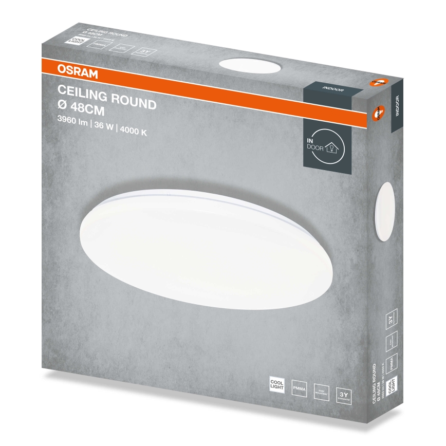 Osram - LED oprawa sufitowa CEILING ROUND LED/36W/230V 4000K śr. 48 cm biała