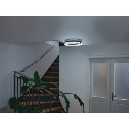 Osram - Lampa sufitowa LED DECOR CIRCLE, 25W, 230V, 3000/4000/6500K, śr. 40 cm, czarna/biała