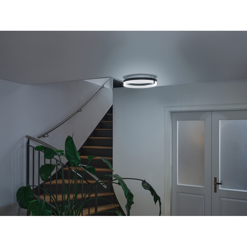 Osram - Lampa sufitowa LED DECOR CIRCLE, 25W, 230V, 3000/4000/6500K, śr. 40 cm, czarna/biała