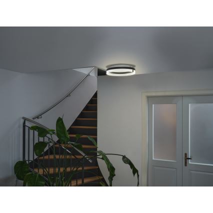 Osram - Lampa sufitowa LED DECOR CIRCLE, 25W, 230V, 3000/4000/6500K, śr. 40 cm, czarna/biała