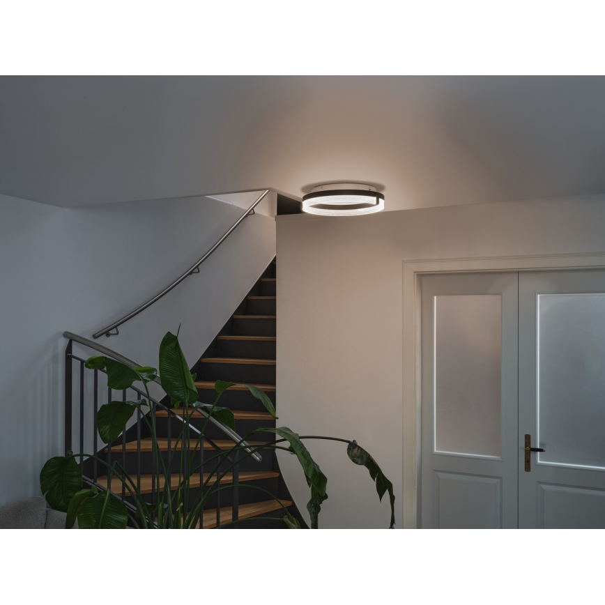 Osram - Lampa sufitowa LED DECOR CIRCLE, 25W, 230V, 3000/4000/6500K, śr. 40 cm, czarna/biała