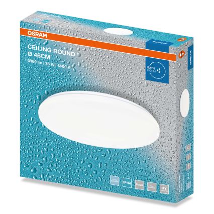 Osram - LED łazienkowa oprawa sufitowa CEILING ROUND LED/36W/230V 6500K Ø48 cm IP44 biała