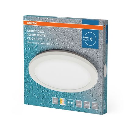 Osram - LED plafon łazienkowy ORBIS DISC LED/22W/230V 3000/4000K śr. 30 cm IP44 biały