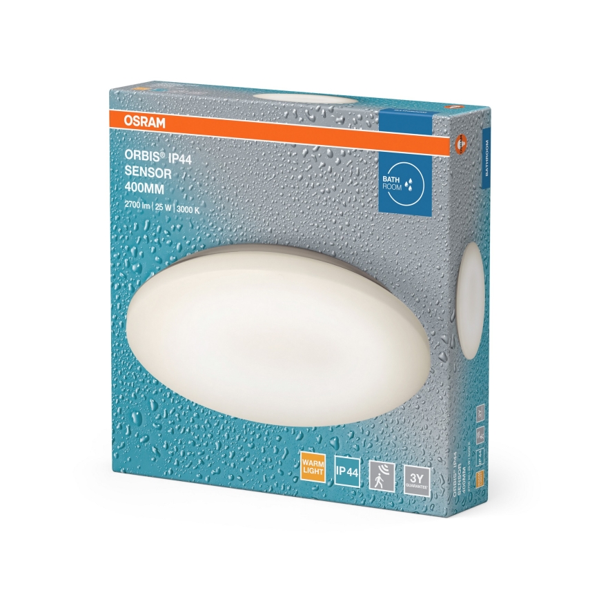 Osram - LED oprawa sufitowa do łazienki z czujnikiem ruchu i zmierzchu ORBIS LED/25W/230V IP44