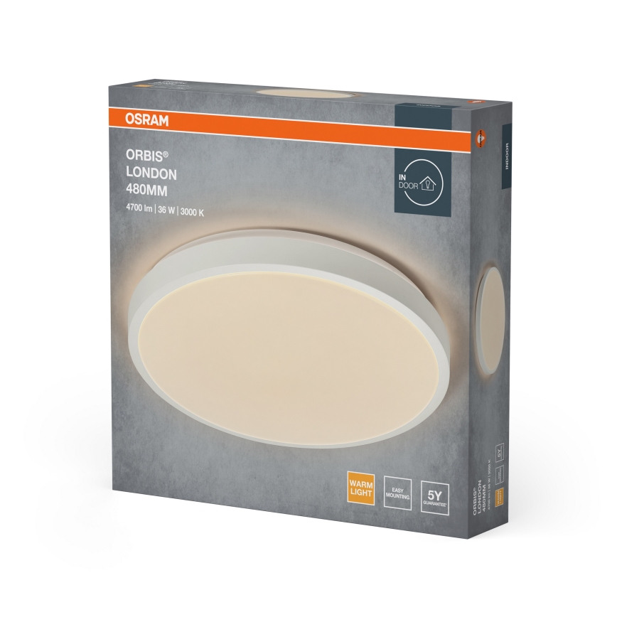 Osram - LED oprawa sufitowa ORBIS LONDON LED/36W/230V śr. 48 cm biała