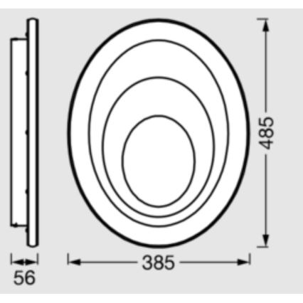 Osram - LED oprawa sufitowa ORBIS SPIRAL LED/37W/230V biała
