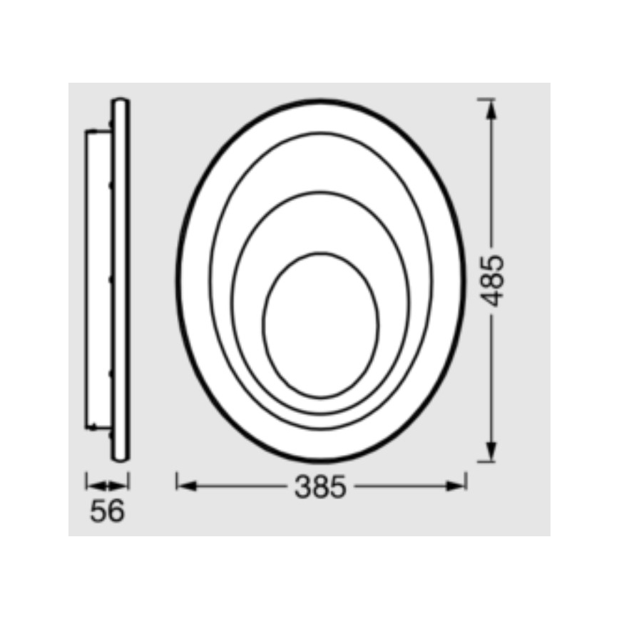 Osram - LED oprawa sufitowa ORBIS SPIRAL LED/37W/230V biała