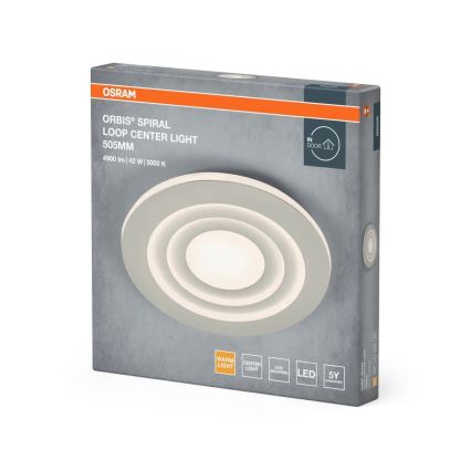 Osram - LED oprawa sufitowa ORBIS SPIRAL LED/42W/230V śr. 50,5 cm biała