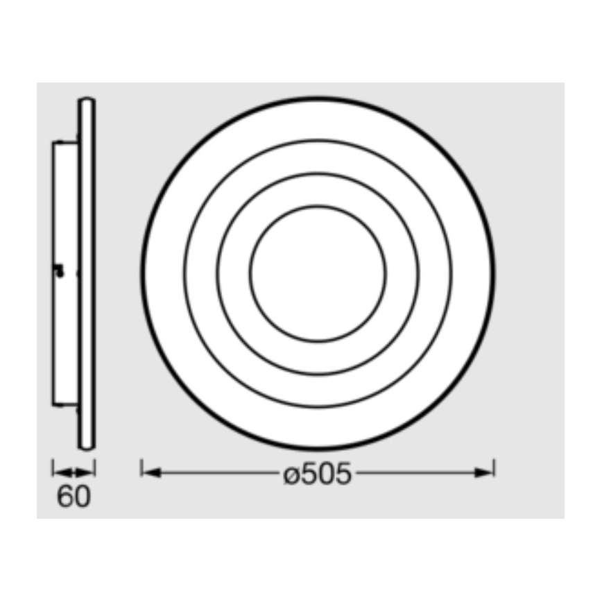 Osram - LED oprawa sufitowa ORBIS SPIRAL LED/42W/230V śr. 50,5 cm biała