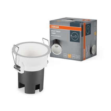 Osram - LED oprawa sufitowa wpuszczana SPOT TWIST LED/5W/230V 3000K śr. 7 cm biała