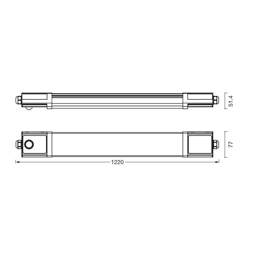 Osram - Techniczna oprawa świetlówkowa LED z czujnikiem zmierzchu i ruchu SUBMARINE LED/36W/230V 122 cm IP65