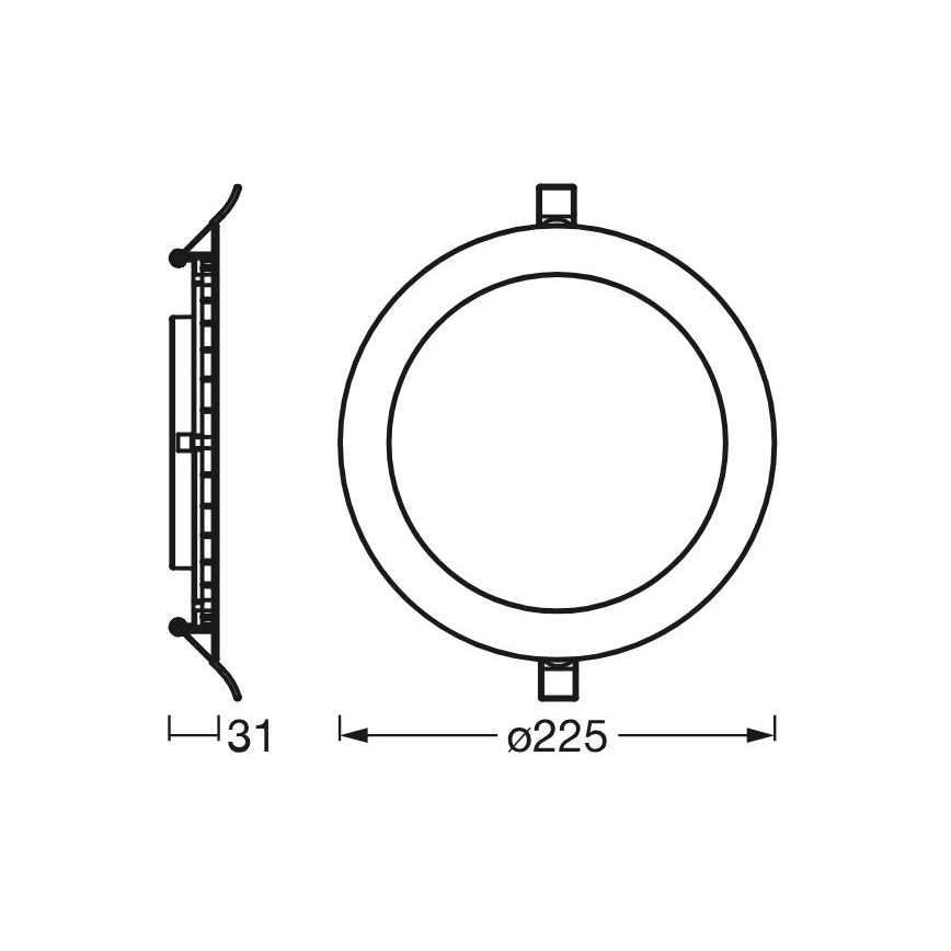 Osram - LED Oprawa wpuszczana SLIM LED/22W/230V 4000K